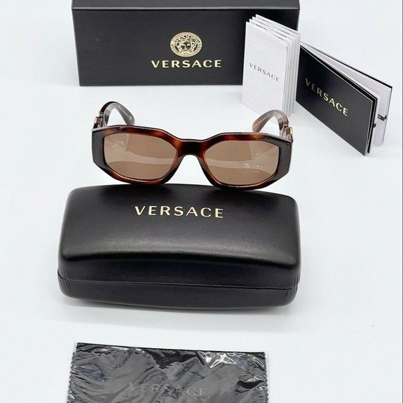 New! Versace Medusa Brown 40mm Sunglasses